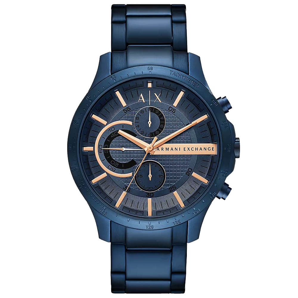 Reloj Armani Exchange Hampton AX2430 Cronómetro Acero Inoxidable Azul