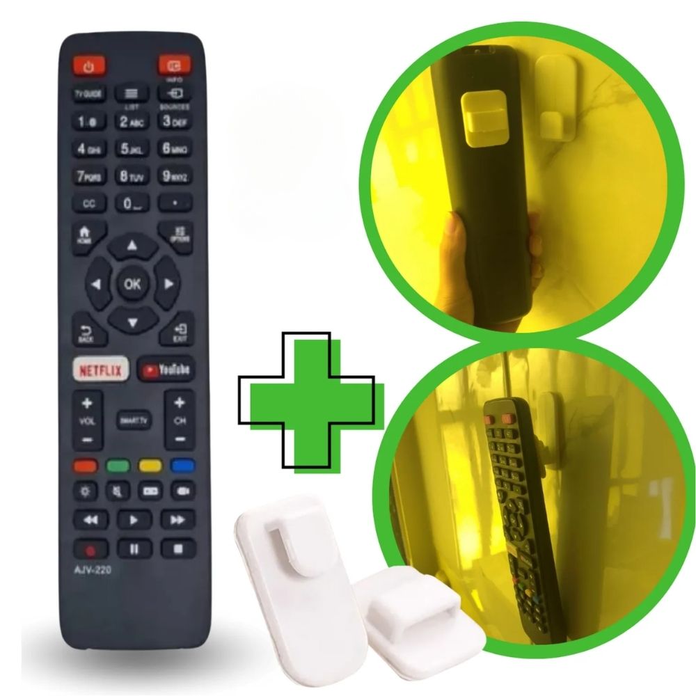 Control Remoto Aoc Smart Tv Mod50U6295 + Soporte