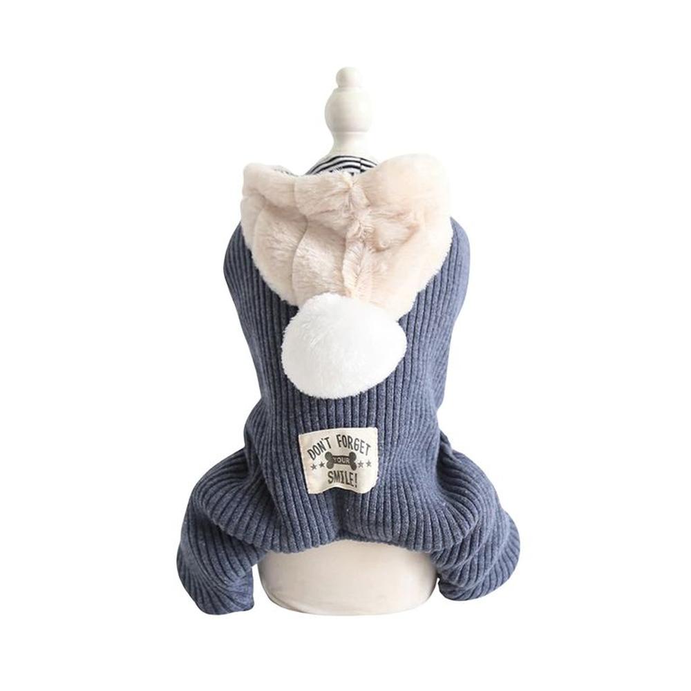 ENTERIZO GRIS ACOLCHADO CON CAPUCHA POLAR  TALLA M MASCOTA