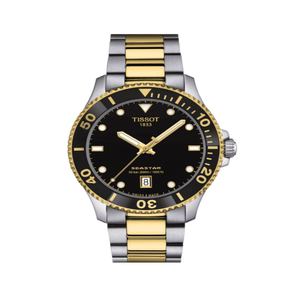 RELOJ TISSOT SEASTAR 1000 TWO TONE DORADO