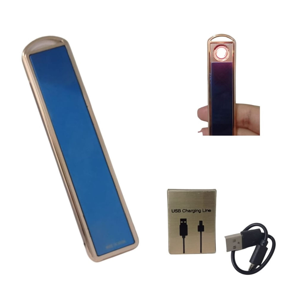 Encendedor Portátil Recargable De Alta Duración - Azulino