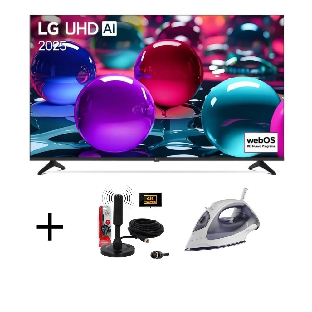 Televisor Smart TV LG UHD 4k 50 UA7300 + Plancha oster + Antena Digital