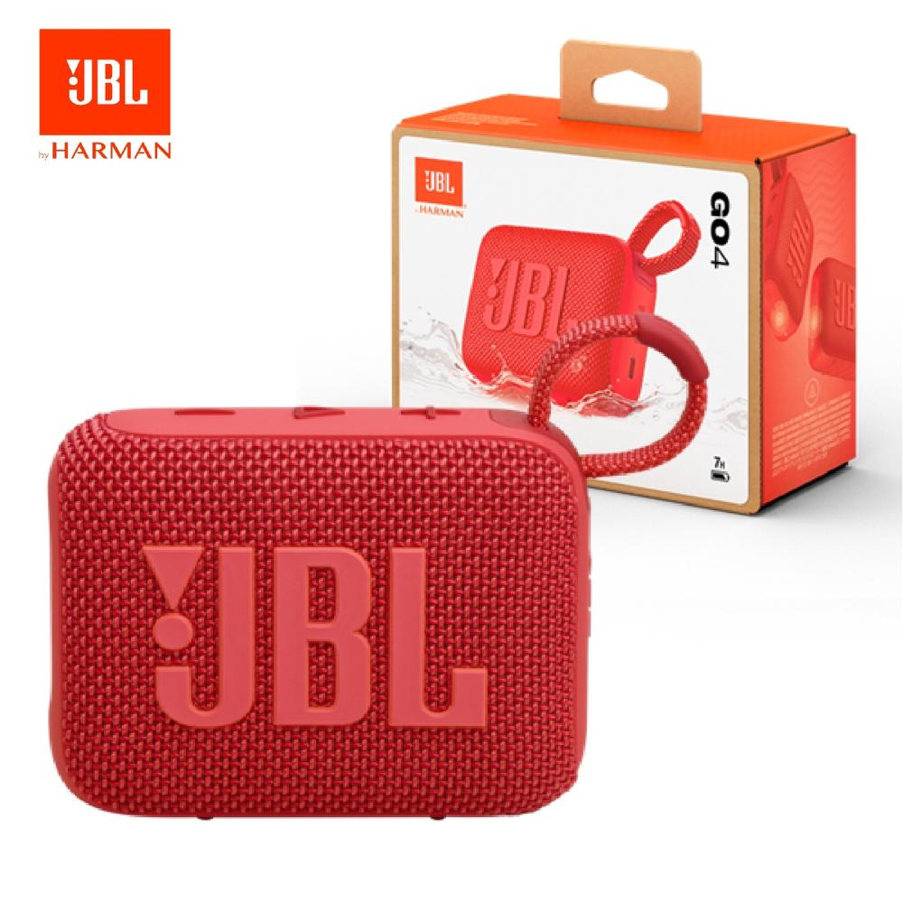 Parlante JBL Go 4 Bluetooth Acuático IPX67 Extra Bass Rojo