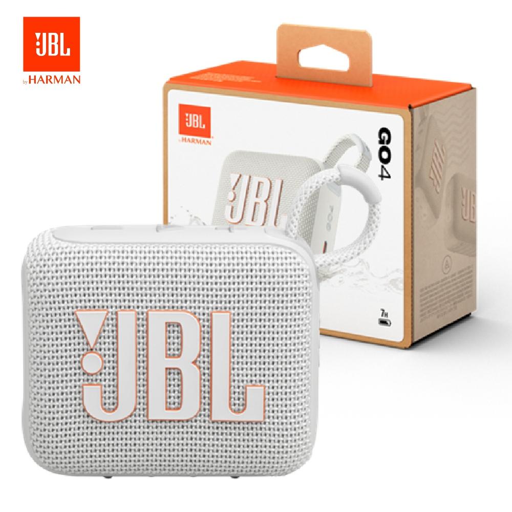 Parlante JBL Go 4 Bluetooth Acuático IPX67 Extra Bass Blanco