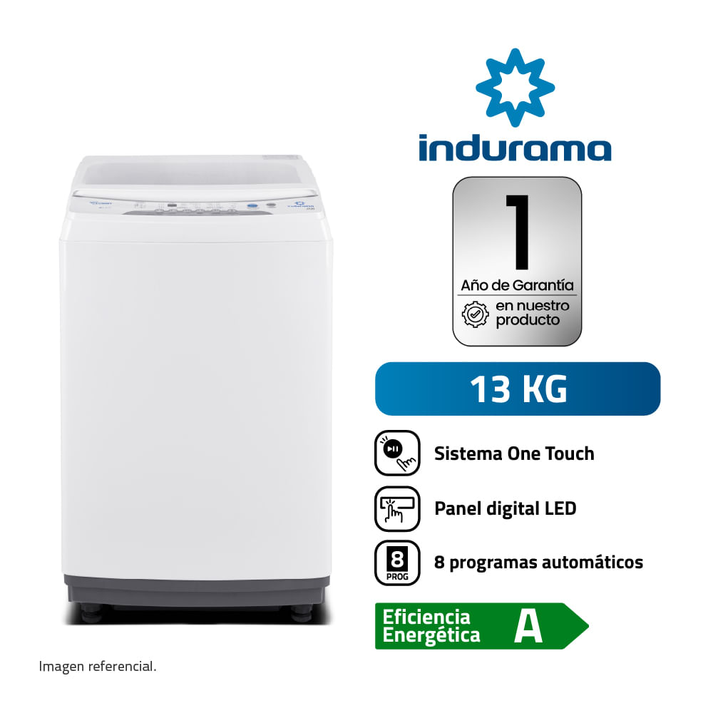 Lavadora Automática Indurama LRI-13 13kg Blanco Lavadora Automática Indurama LRI-13 13kg Blanco