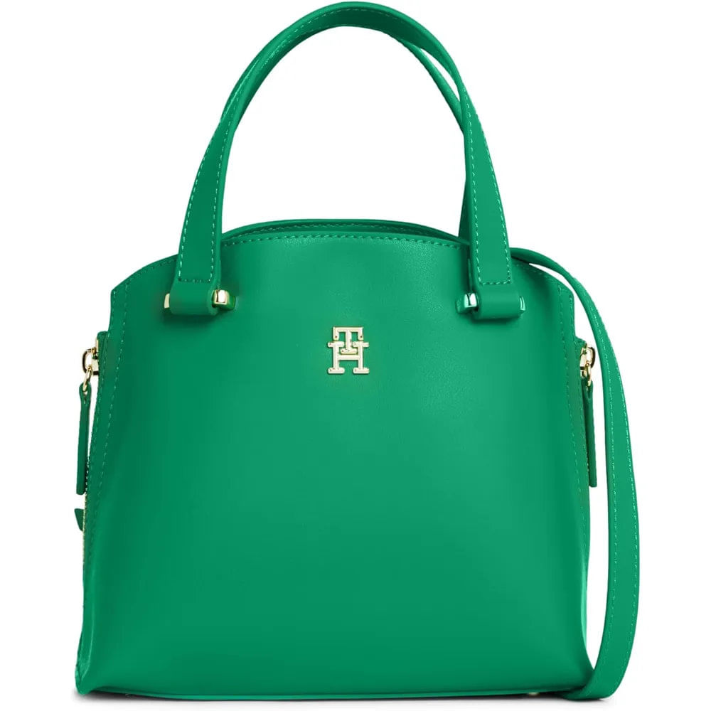 Tommy Hilfiger | Bolso Tote Moderno con Cremallera | Verde