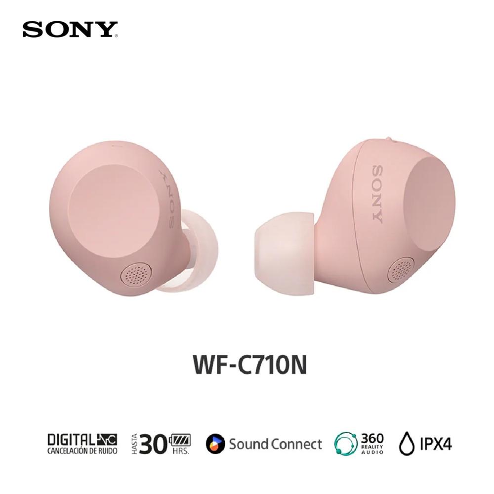 Sony Audífonos Inalámbricos Noise Cancelling In Ear WF-C710N IPX4 Rosado