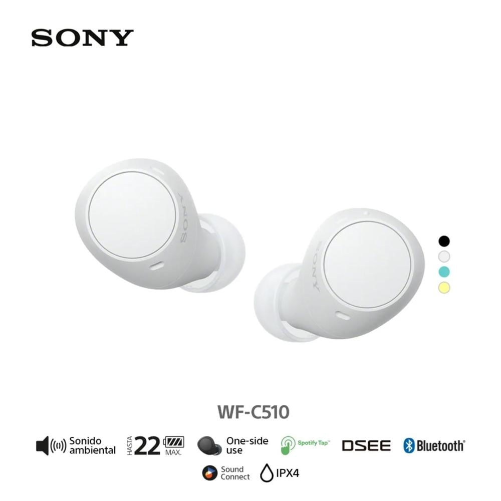 Sony Audífonos Bluetooth WF-C510 IPX4 True Wireless Blanco