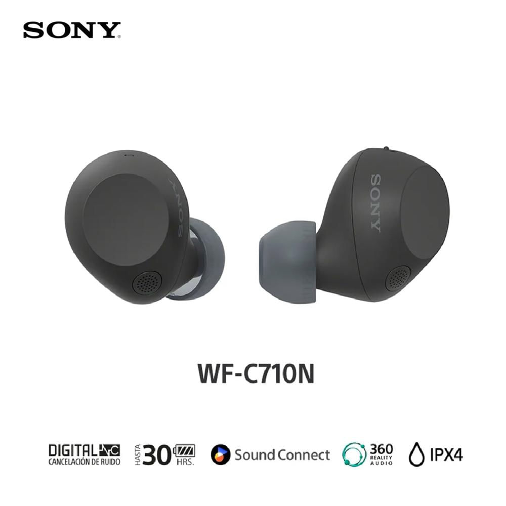 Sony Audífonos Inalámbricos Noise Cancelling In Ear WF-C710N IPX4 Negro