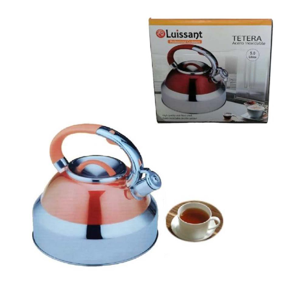 Tetera de Acero inoxidable Luissant 5 Litros LU-324T-S Naranja