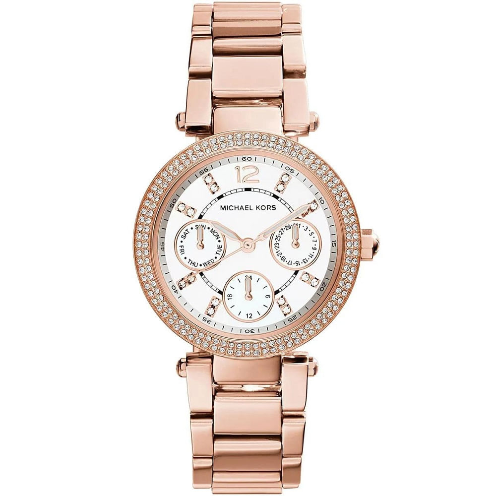 RELOJ MICHAEL KORS PARKER ORO ROSA ACERO INOXIDABLE