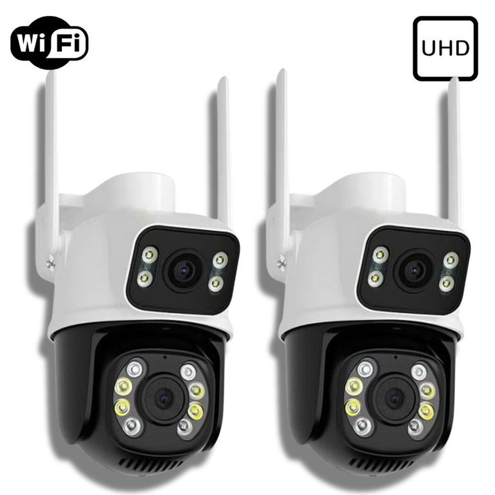 Pack de 2 Camaras de Seguridad Doble lente IP Wifi.