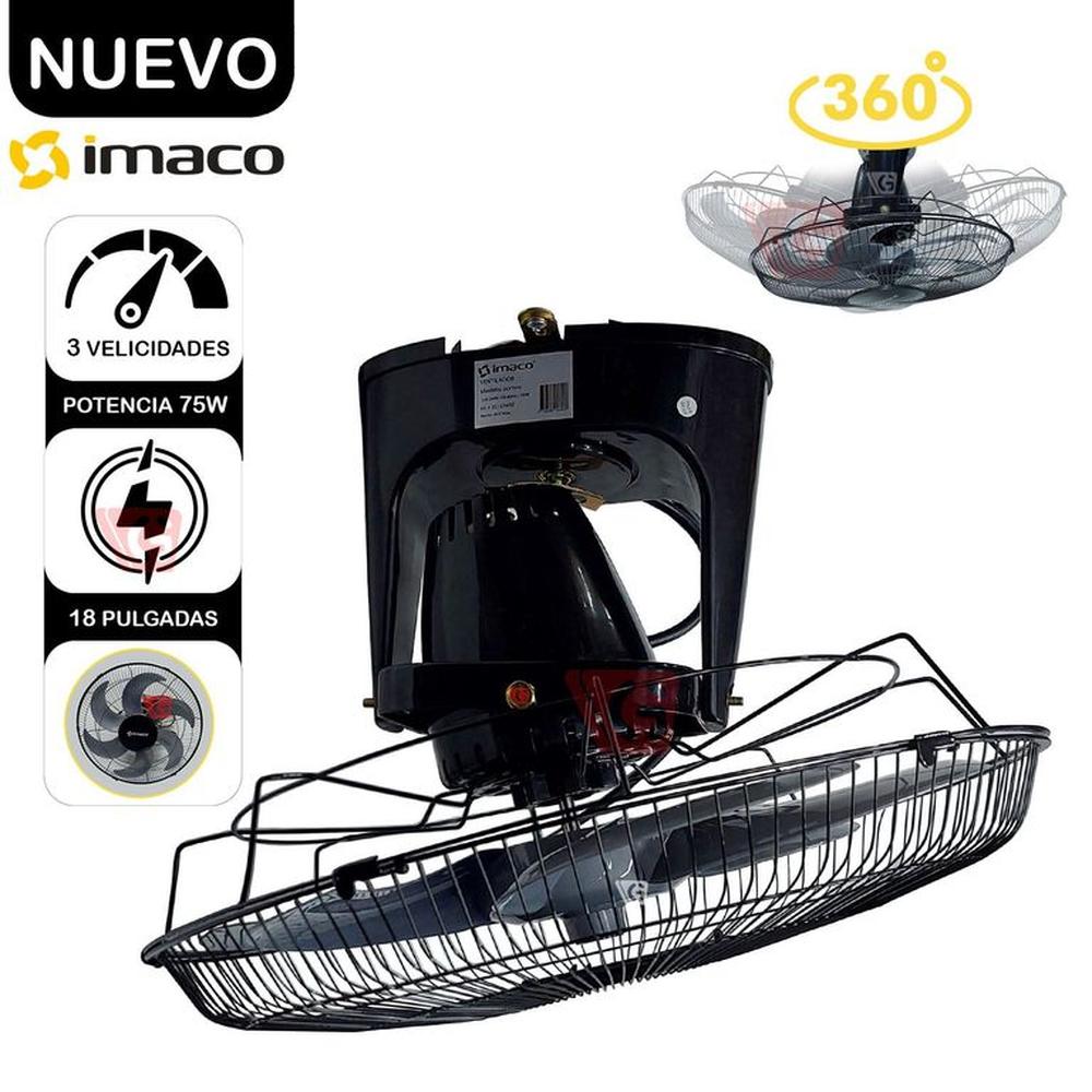Ventilador de Techo Orbital 360° OCF7919 Negro