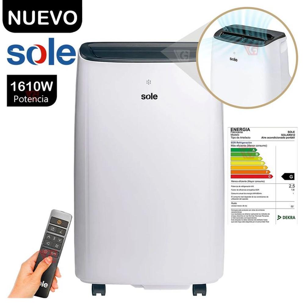 Aire Acondicionado Portátil Sole 12 KBTU SOLAIR012