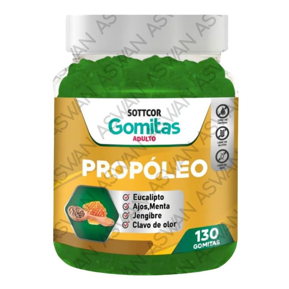 GOMITAS DE PROPOLEO PARA ADULTOS 130 UNIDADES SOTTCOR 100GR