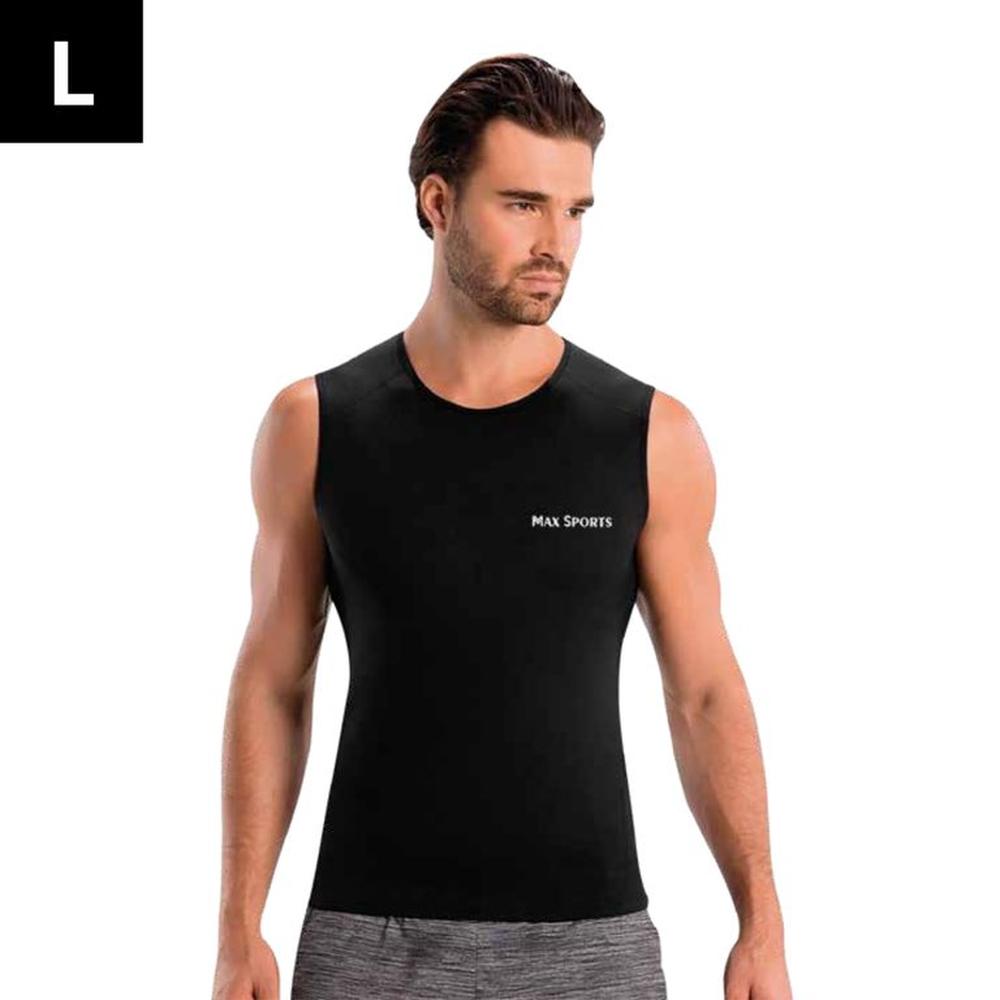 Faja Chaleco Tubular Negro L MAXSPORTS