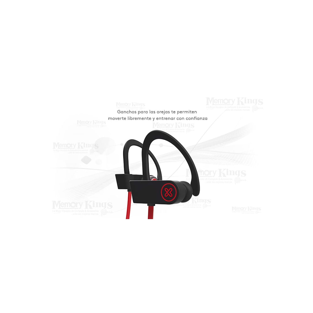 Auriculares Klip Xtreme JogBudz II KSM-150 Red Bluetooth Inalambricos y Ajuste Cómodo
