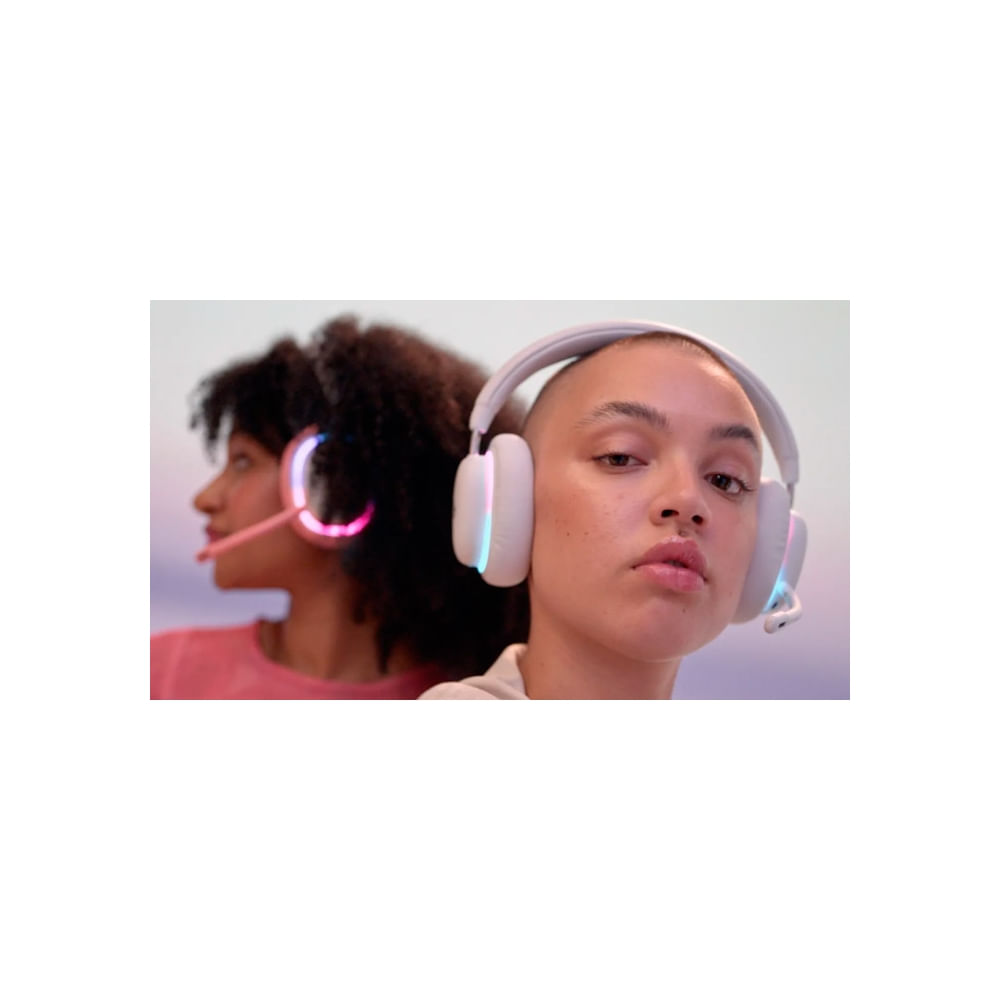 Auriculares gaming Logitech G735 Aurora Collection - Bluetooth wireless, color blanco, sonido envol