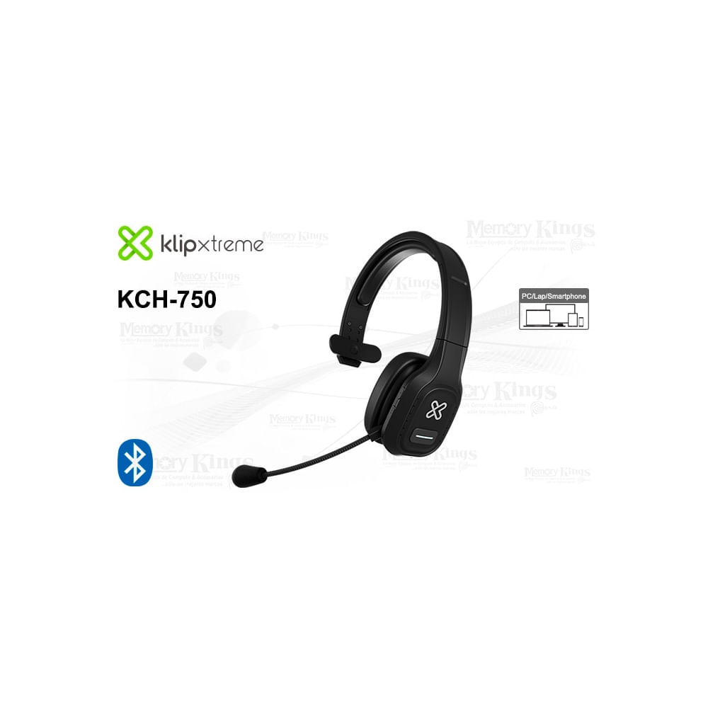 Klip Xtreme KCH-750 headset inalámbrico mono dual para conferencias y audio en casa