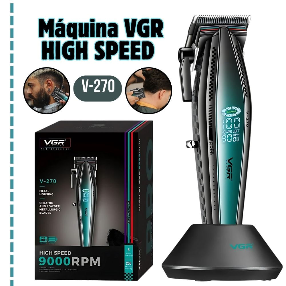 Máquina Cortadora de cabello High Speed VGR V-270