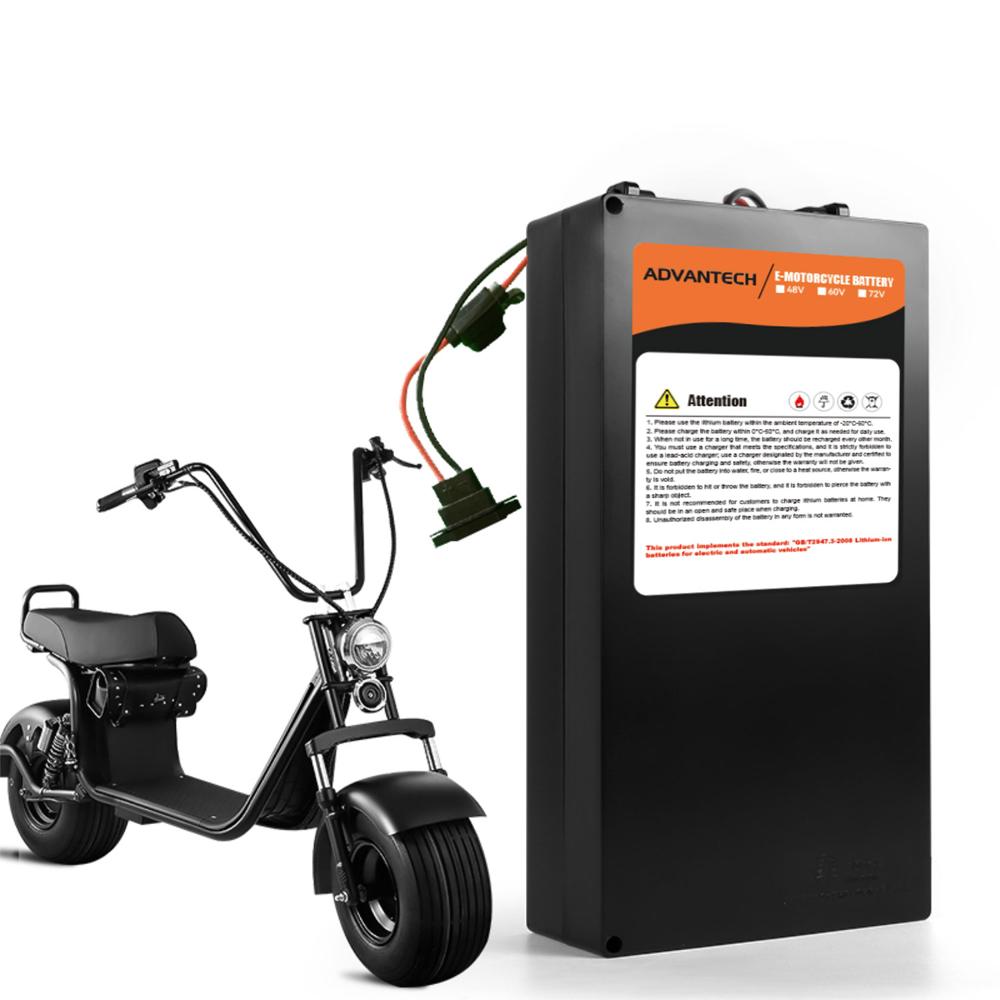 Batería Para Moto Eléctrica Citycoco de 60V 20Ah Litio Chopper tipo Piso