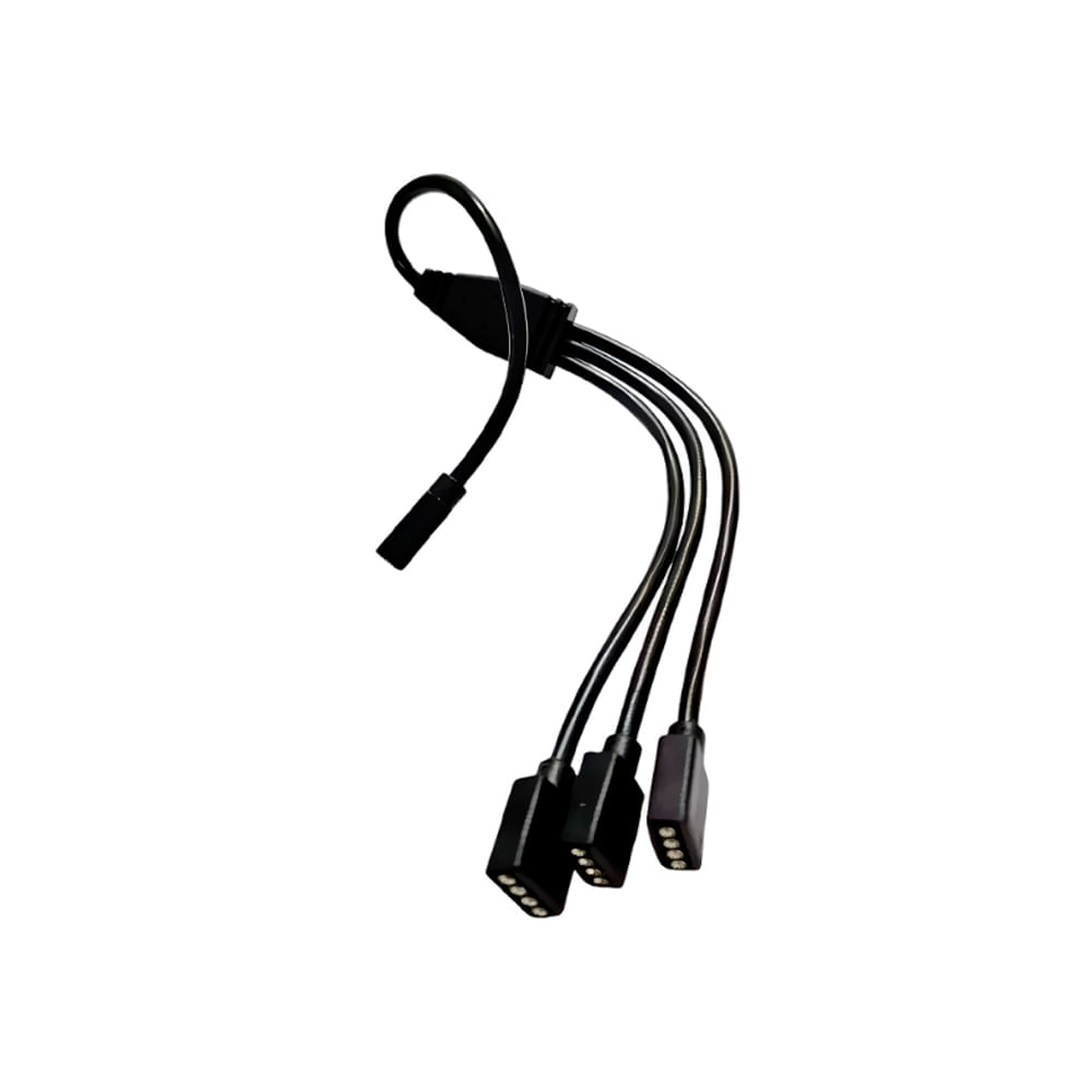 Cable divisor ARGB Teros TE-7051N para iluminación RGB, compatible con PCs y dispositivos gaming