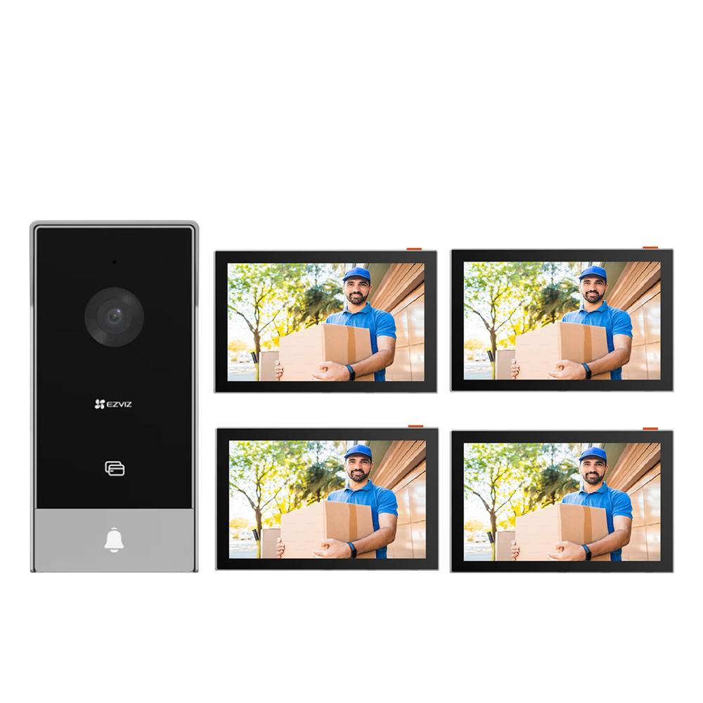 Videoportero Inteligente HP5 Full HD 2MP Ezviz 3 Métodos Apertura 3 Monitores