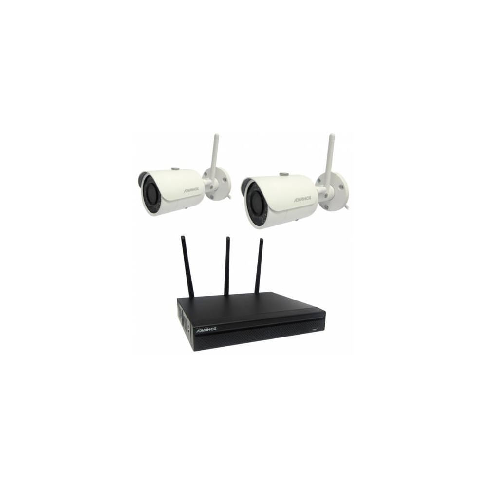 Kit de cámaras IP inalámbricas Advance Camws22 - 2 cámaras, NVR 1TB, visión día/noche.