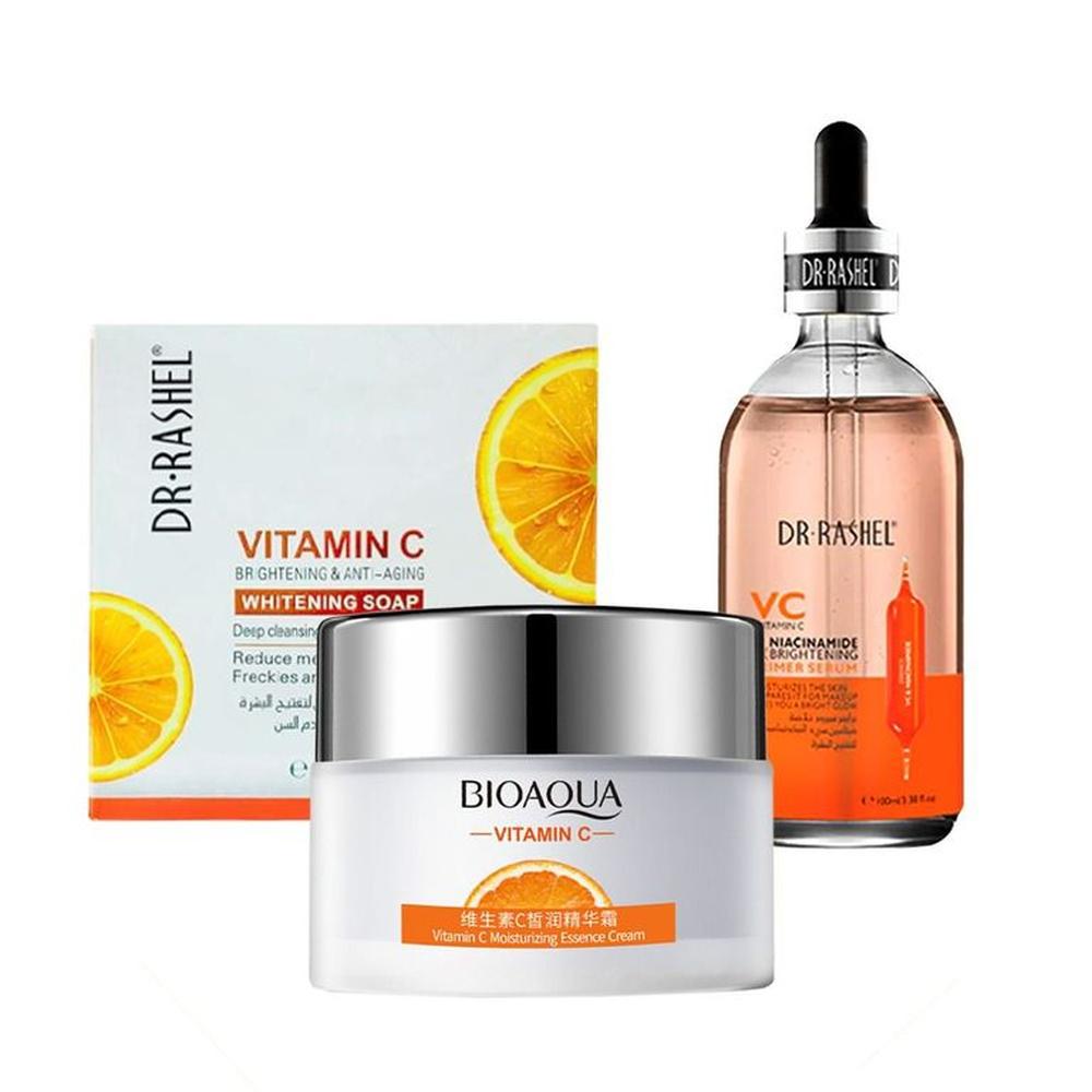 Pack Hidratante Blanqueador e Iluminador con Vitamina C