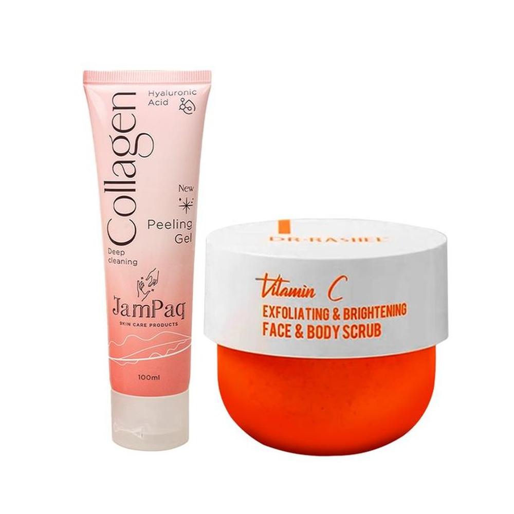 Crema Corporal Colágeno + Exfoliante Iluminador vitamina C