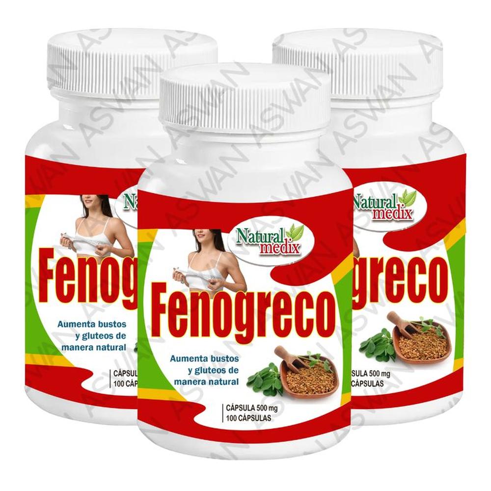 PACK DE 3 FENOGRECO 100 CAPSULAS - NATURAL MEDIX