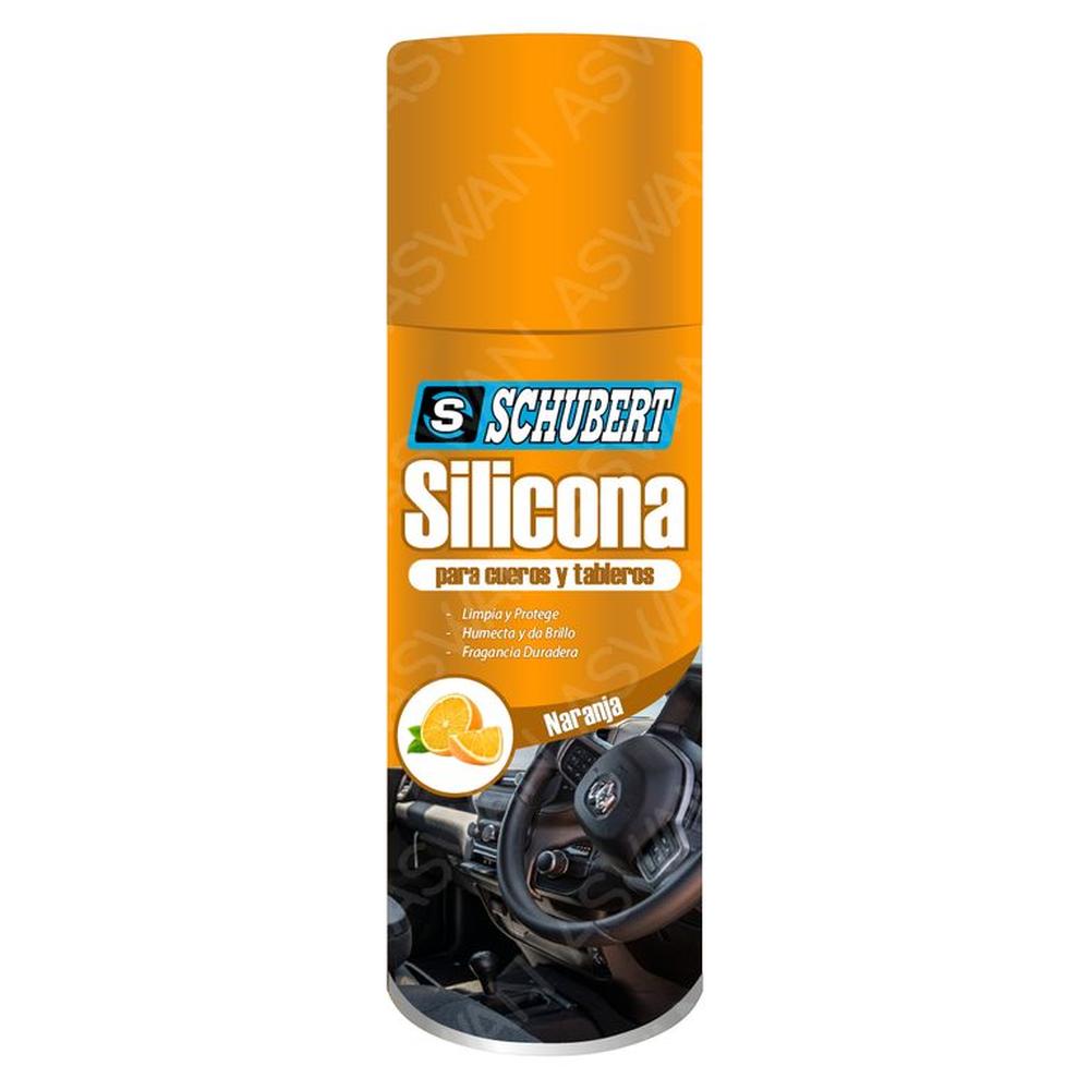 Silicona Para Cueros y Tableros Naranja - SCHUBERT
