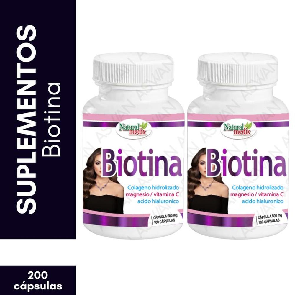 Pack x2 Biotina 100 Cápsulas - Natural Medix