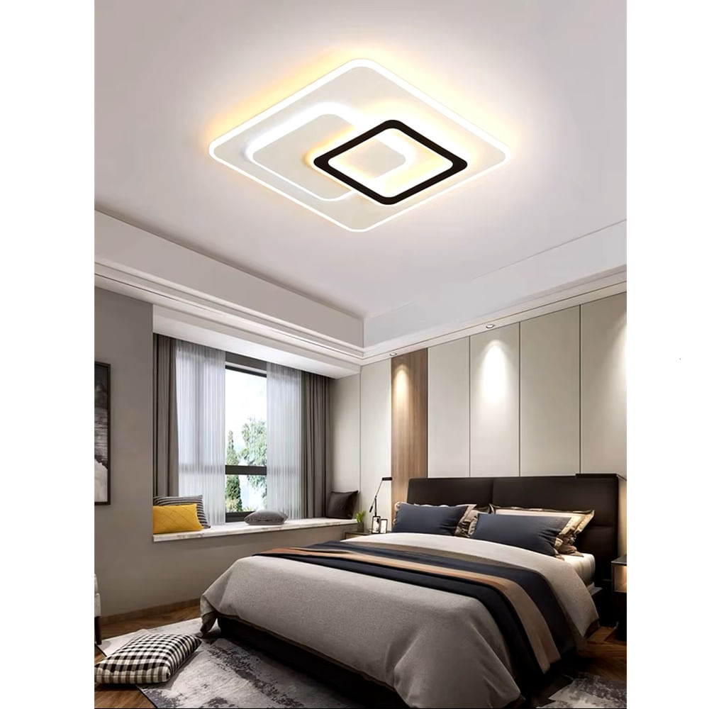 Lampara De Techo Led Cuadrada Incluye Control Remoto