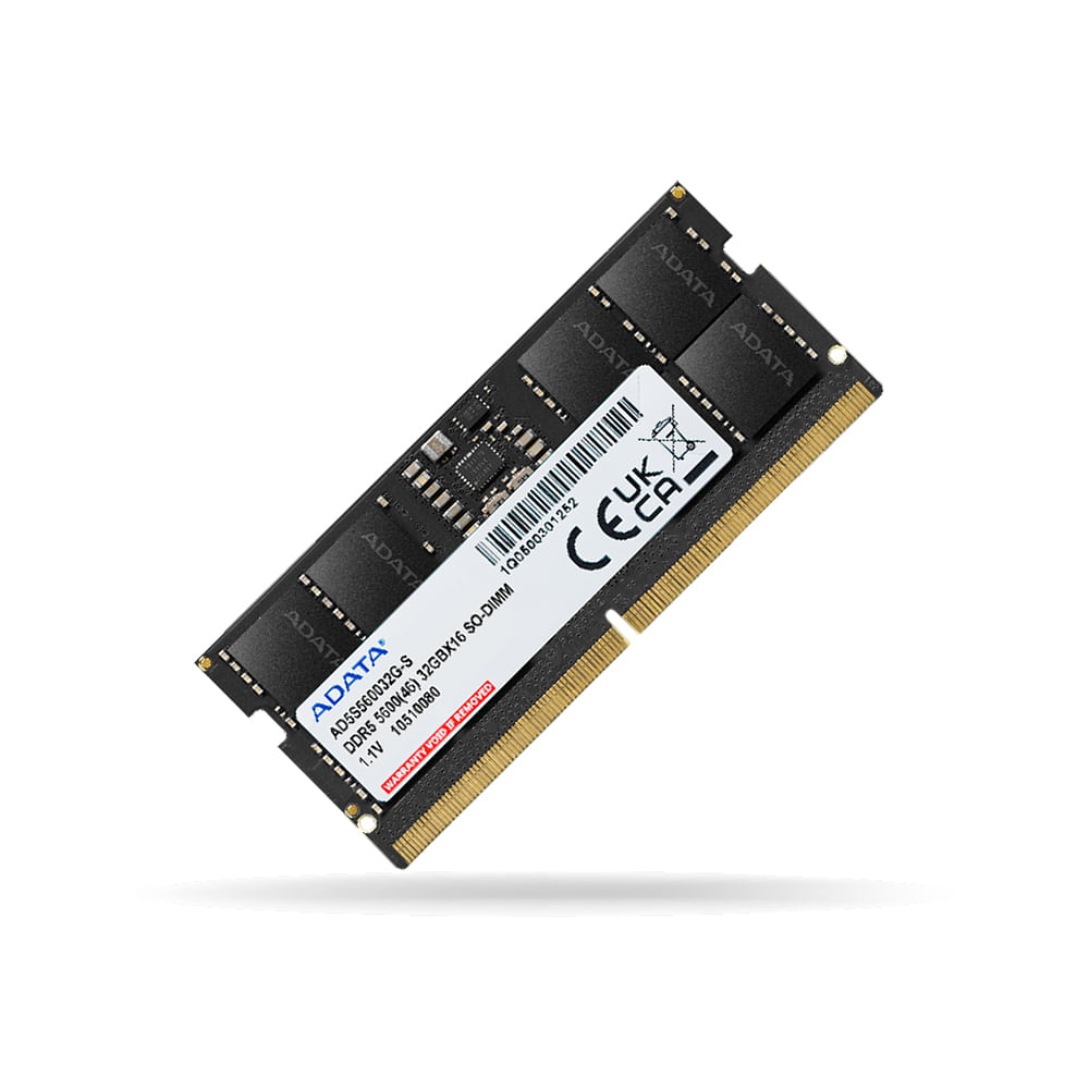 RAM Adata DDR5 32GB 5600MHz SoDIMM para portátil - alta velocidad y rendimiento confiable