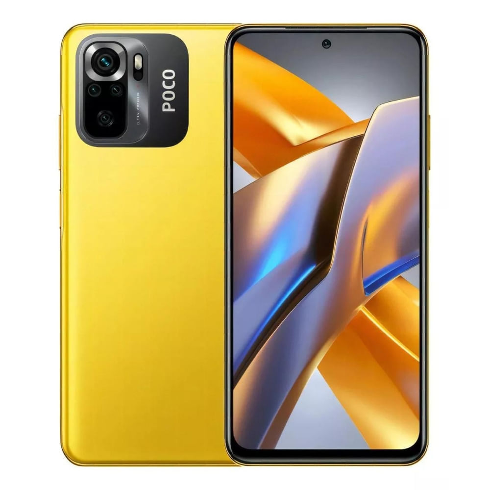 Xiaomi POCO M5s - Smartphone Android 128 GB - Amarillo - Pantalla Táctil - Conectividad EU
