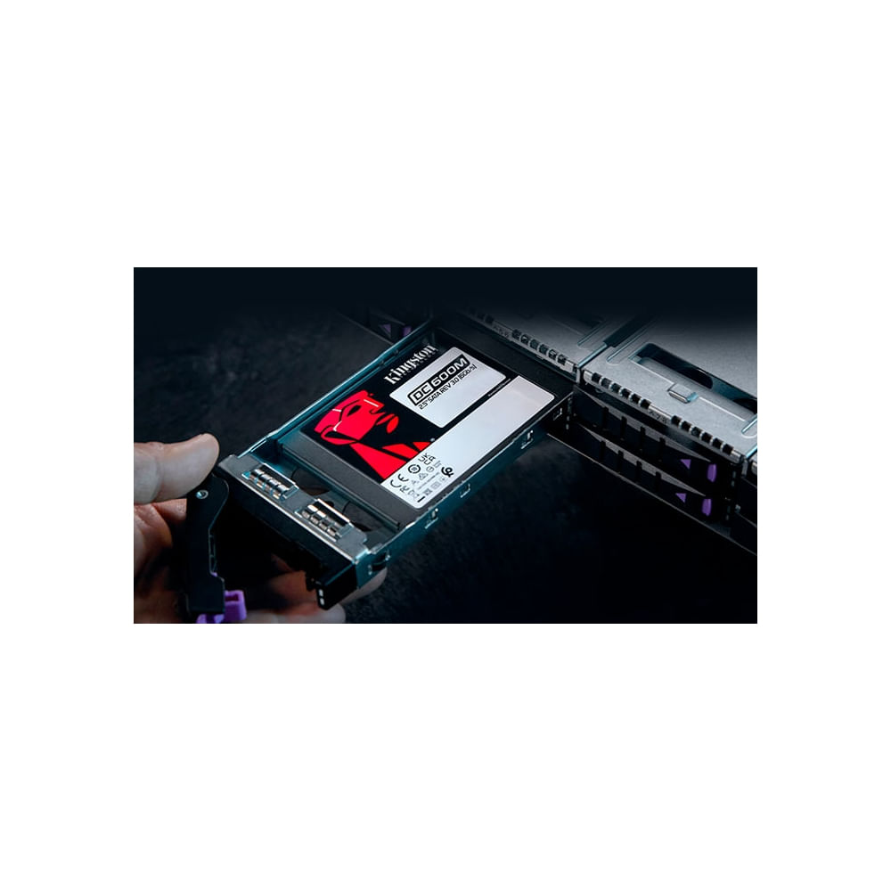 Kingston DC600M SSD 960GB 2.5"" SATA - Alta velocidad 560MB/s y cifrado 256-bit para servidores