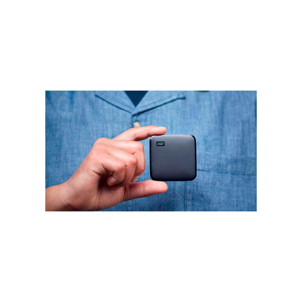 SSD externo 480GB WD Elements SE, alta velocidad USB 3.0, portátil y confiable para almacenamiento.