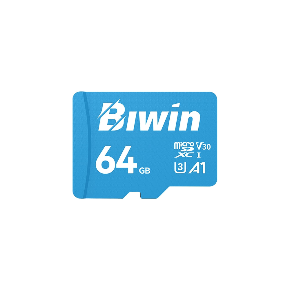 Memoria Flash microSD BIWIN MS100 de 64GB UHS-1, C10, U3, V30, A1 - Alta Velocidad y Rendimiento