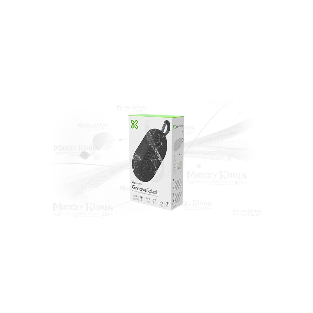 Altavoz Klip Xtreme KBS-030BK negro, TWS, 12 horas de batería, resistente al agua IPX7