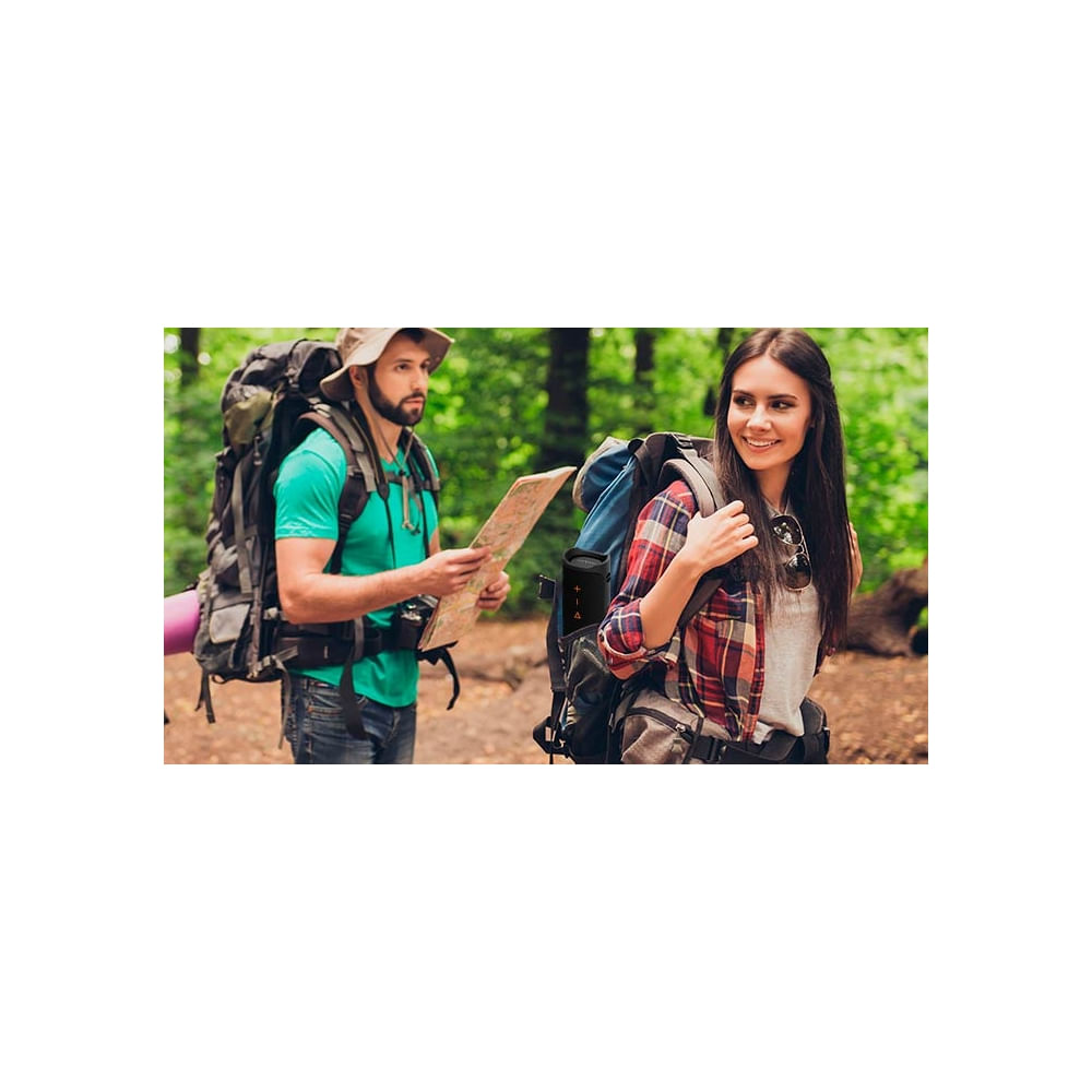 Parlante Bluetooth Creative Muvo Go 20W - Resistente al agua IPX7, hasta 18 horas de batería, color