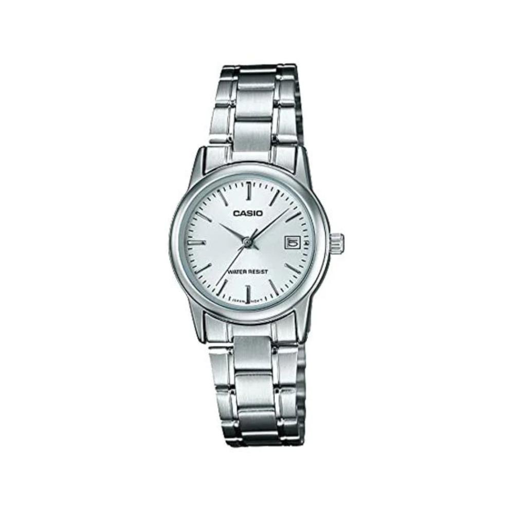 Reloj Casio Ltp-V002D-7A Mujer Análogo Plateado