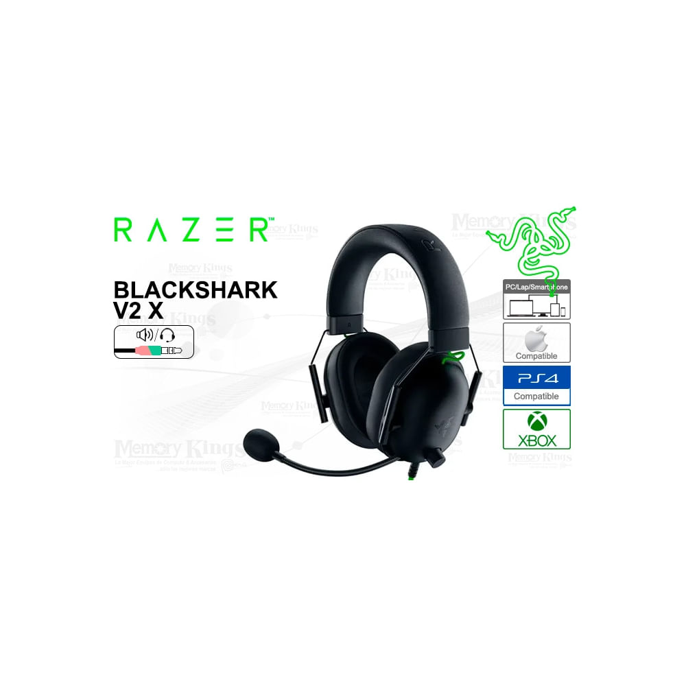 Auriculares Razer BlackShark V2 X 7.1 para PS5 - Sonido envolvente y comodidad para gamers