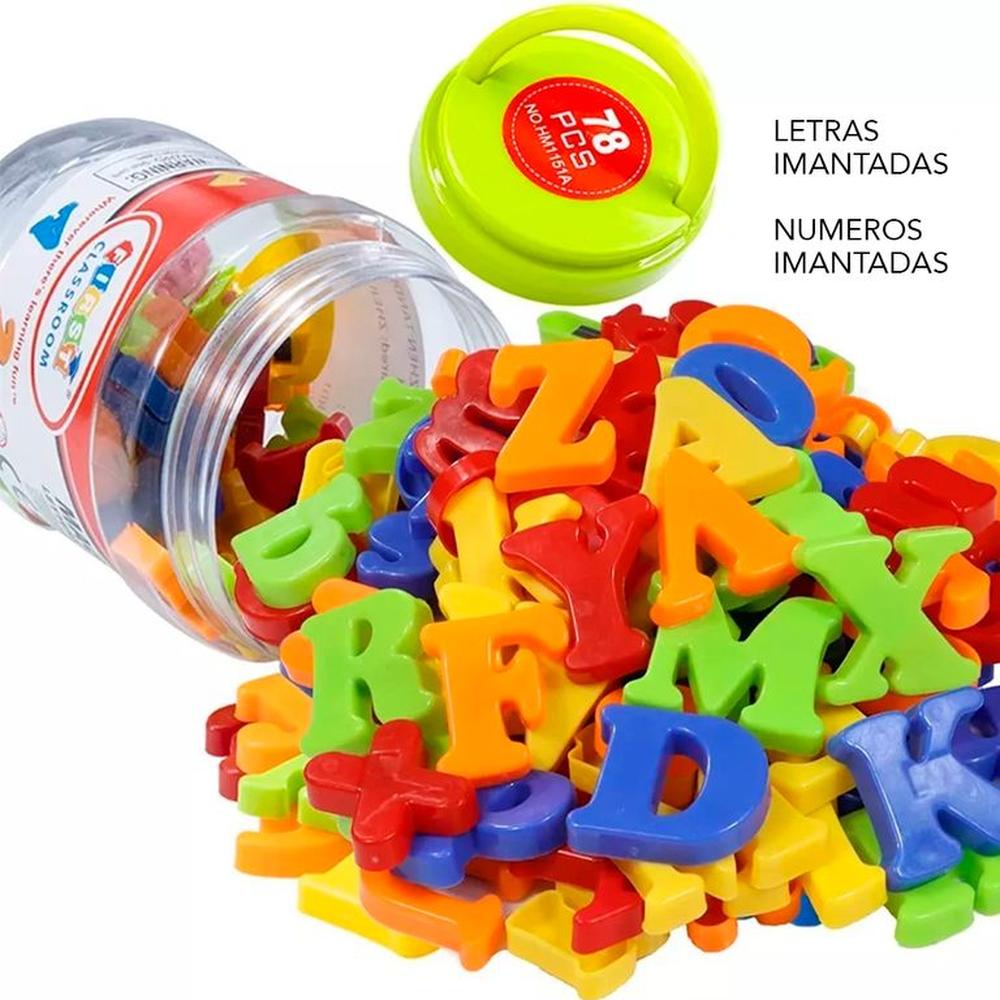 Juego Letras Y Números Imantados Para Niños 78 Piezas Juego Letras Y Números Imantados Para Niños 78 Piezas