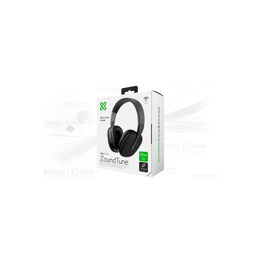 Auriculares Klip Xtreme KWH-010BK, ideales para audio en casa y dispositivos móviles - Conectividad