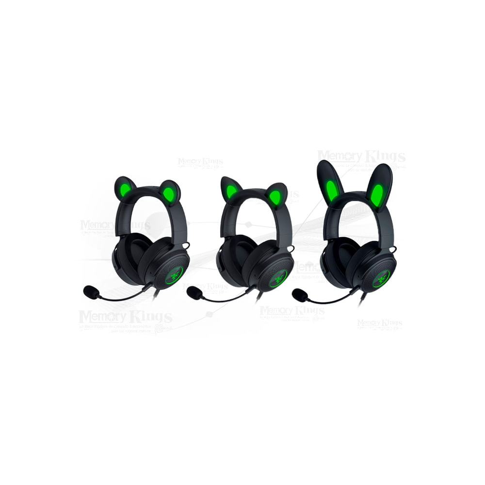Auriculares Razer Kraken Kitty V2 Pro - Tamaño completo, cableado USB, aislamiento de ruido, color