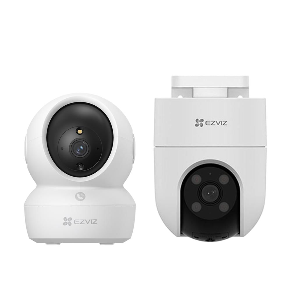 Kit Cámaras Ezviz H6C Full HD - H8C Full HD 360 Audio Doble vía Noche Color