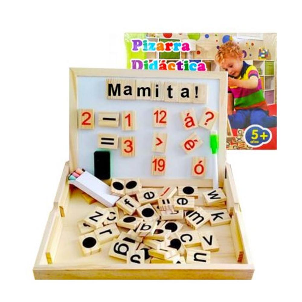 Pizarra Magnetica Didactica 2 en 1 Fichas de Madera Pizarra Magnetica Didactica 2 en 1 Fichas de Madera