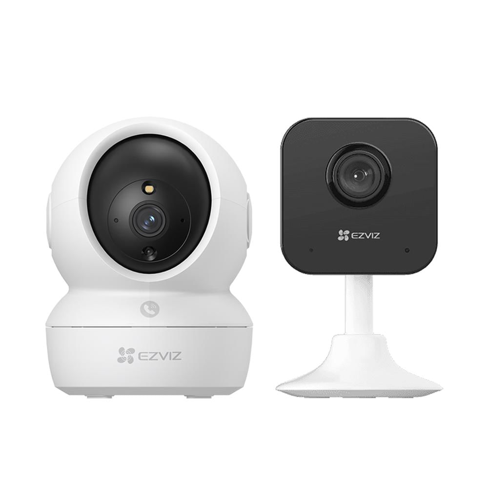 Kit Cámaras Ezviz H6C Full HD - H1C Full HD Audio 2 vías Detección IA Movimiento