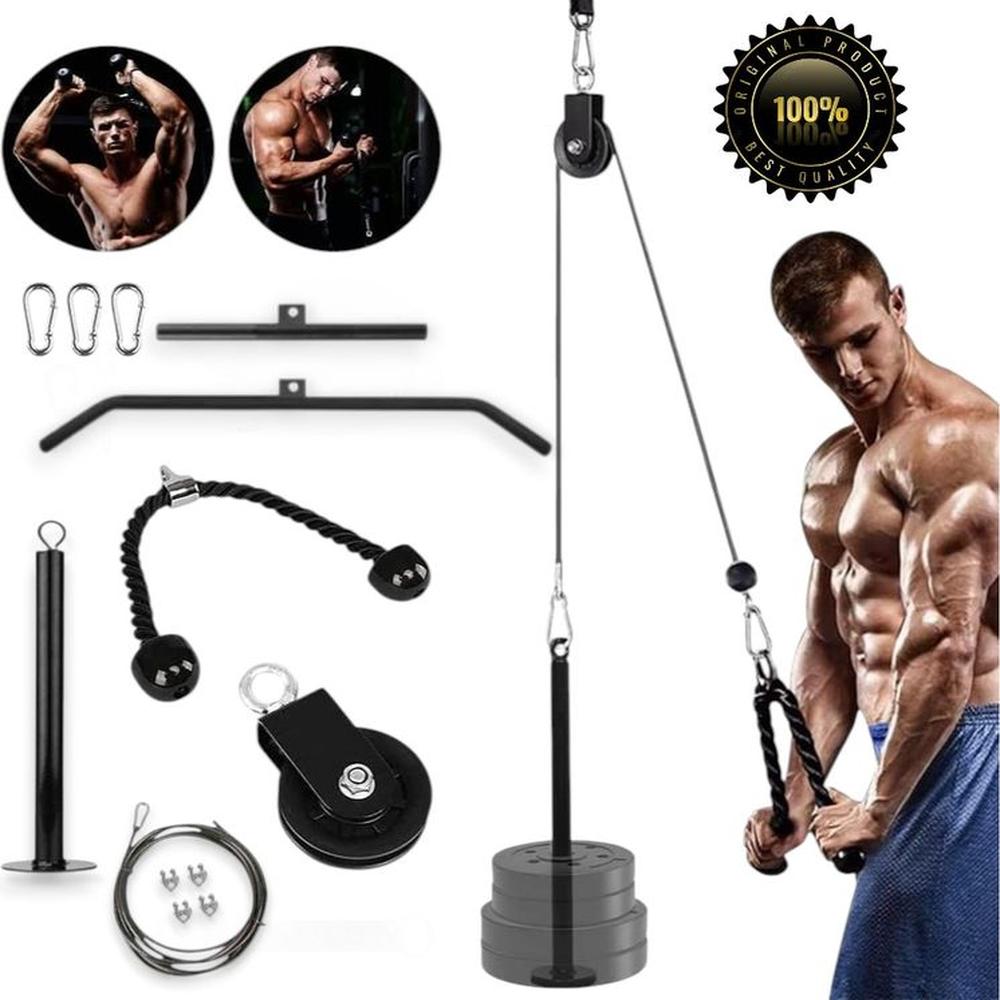 Sistema De Polea Cable Fitness Soga Triceps Gym Sistema De Polea Cable Fitness Soga Triceps Gym
